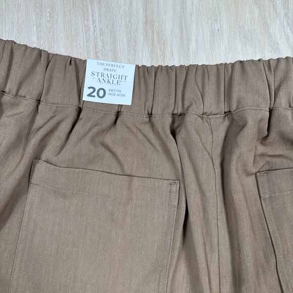 NWT Lane Bryant The Perfect Drape Straight Ankle Petite Mid Rise Pants 20 PETITE - Picture 16 of 16